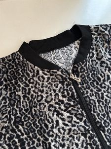 Leopard Print Bomber Jacket