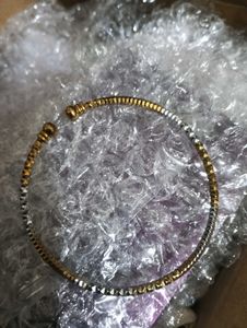 Elegant Two-Tone Bangle