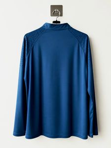 Asics Blue 1/4 Zip Long Sleeve Shirt