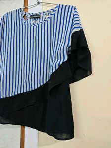 Striped Asymmetrical Top 🧿