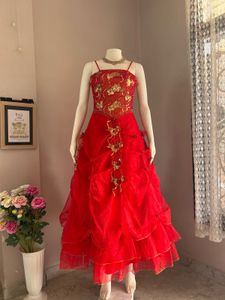 NO DISCOUNT Red Embellished Gown