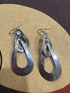 Silver Long Drop Earrings