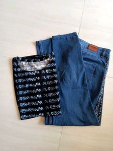 Co-Ord set Jeans with T-shirt