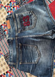 Blue Denim mini shorts