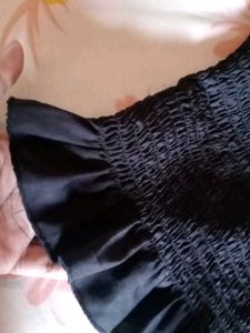 Smocked Balloon Sleeve Top