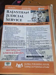 Rajasthan Judicial Service RJS MCQ Book