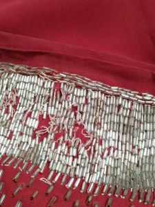Embellished Palazzos Blood Red