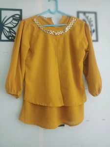 Mustard Yellow Embellished top
