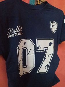 Women's Navy Blue Graphic T-Shirt
