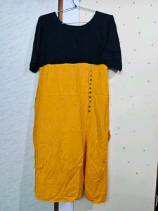 Stylish Two-tone Kurta 💛🖤