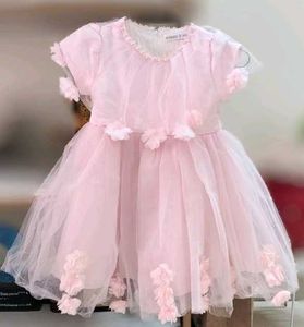 Cute Pink Flower Girl Dress