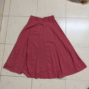 Pleated Midi Skirt