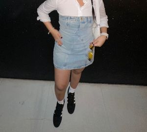 Zara original Denim Strapless Dress