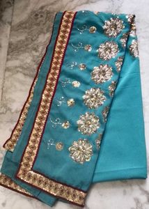 Brand new Beautiful fancy embroidery Saree