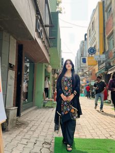 Elegant Floral Kurta Set with Dupatta