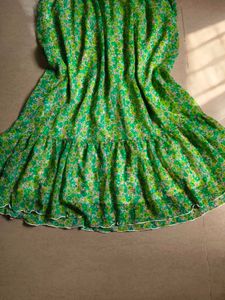 Green Floral Dress