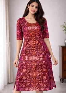 Patterned Mini Dress - Stylish & Unique
