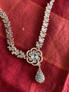 Rose Gold And Silver Necklace Set