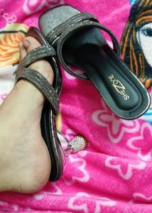 Sparkling Embellished Heeled Sandals