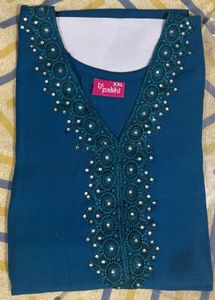 kurti with lace design