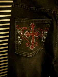 Y2K Sparkling Studded Jeans