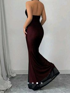 Sheer Fishtail Dress
