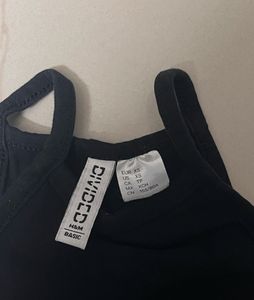Sleek Black Tank Top H&amp;M size XS