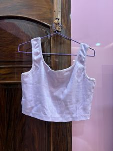 Solid Color Cropped Tank Top