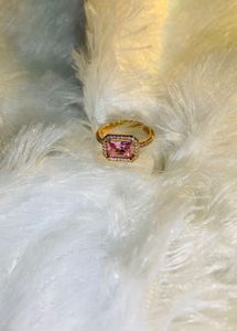 Elegant Pink Gemstone Ring