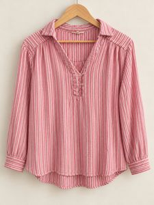 Striped Pink Long Sleeve Top