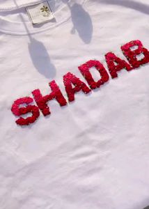 White "Name" Embroidered Sweatshirt