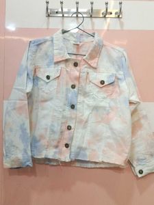 Tie-Dye Denim Jacket