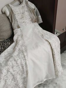 Elegant White Lace Maxi Dress