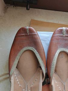 Brown Leather Juttis from Amritsar
