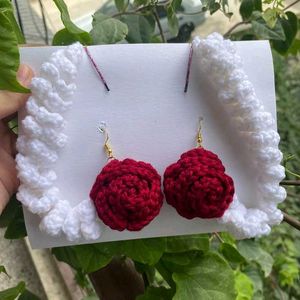 Handmade Rose Earrings