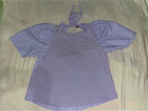 Lavender Puff Sleeve Top