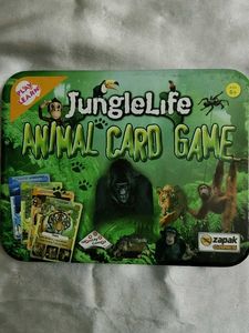 JungleLife Animal Card Game with tin box