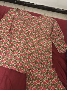 Floral Print Kurta and Pant Set