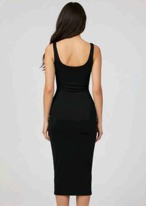 Sleek Black Ruched Sheath Dress
