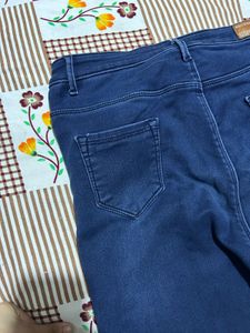 Blue High Waist Skinny Fit Jeans | Stretch Denim