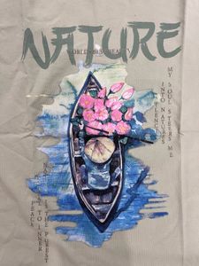 Nature Boat Graphic T-Shirt