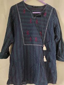 Blue Short Top ,Size S