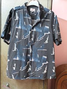 Abstract Print Short Sleeve Shirt