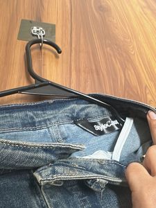 Blue Denim Mini Skirt