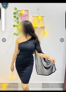 Chic One-Shoulder Black Mini Dress