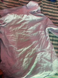 Classic Striped Button-Up Shirt Baddie /formal