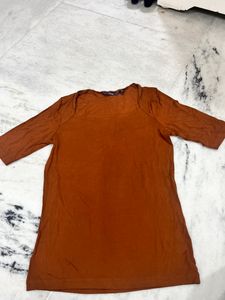 Fitted Mustard Color Top