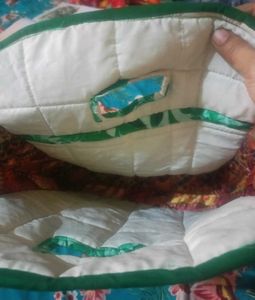 Quilted Pouch with Card Suit Pattern