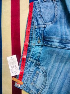 Shein Extra Long High Rise MidWash Loose Fit Jeans