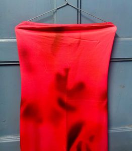 Vibrant Red Strapless Dress